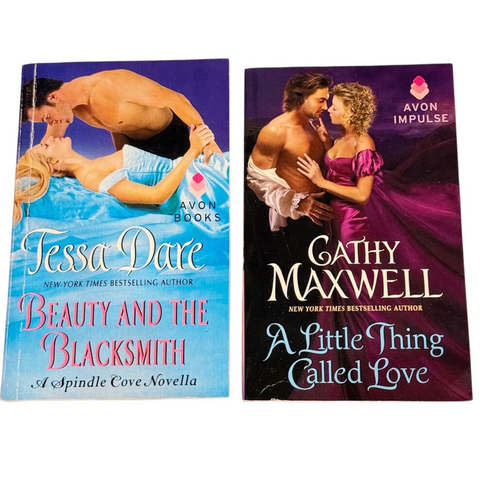 2 Avon Impulse Historical Romance Books Beauty & Blacksmith, Thing Called Love